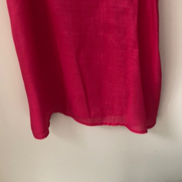 Fuchsia Pink Silky Slip Dress Size Small - Picture 4 of 8